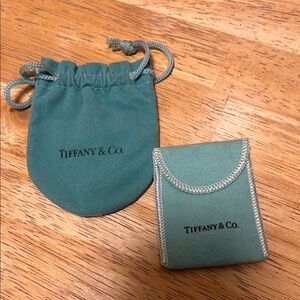 Bundle of two Tiffany & Co jewelry bags